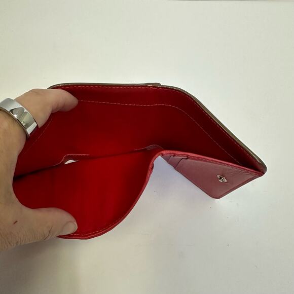 Christian Louboutin Spiked Leather Wallet - Beige with Signature Red Interior - Picture 4 of 14